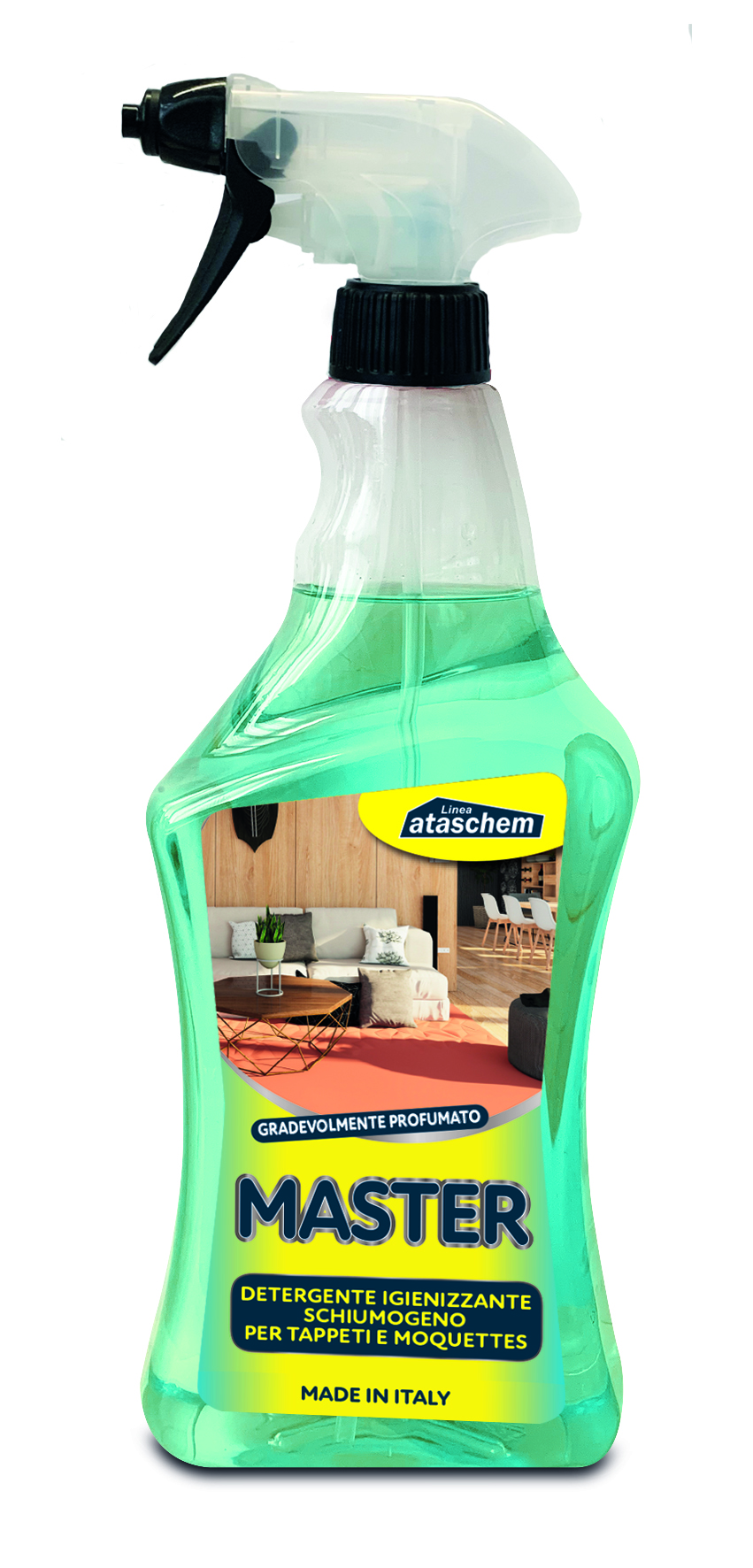 MASTER - DETERGENTE IGIENIZZANTE SCHIUMOGENO PER TAPPETI E
MOQUETTES - FL 750 ML